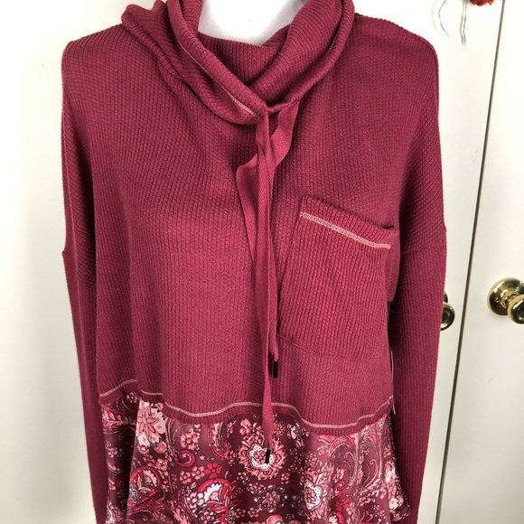 C + J COLLECTION KNIT TO COWL NECK LONG SLEEVE XL - Picture 2 of 9